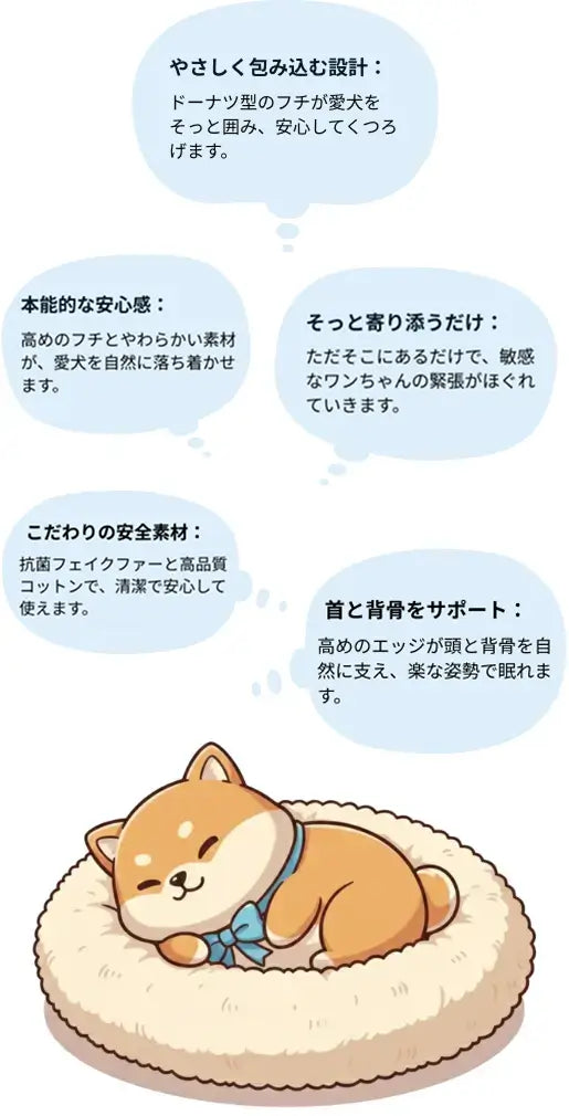 <strong>MrFluffyFriend™ペットベッドの特徴</strong>